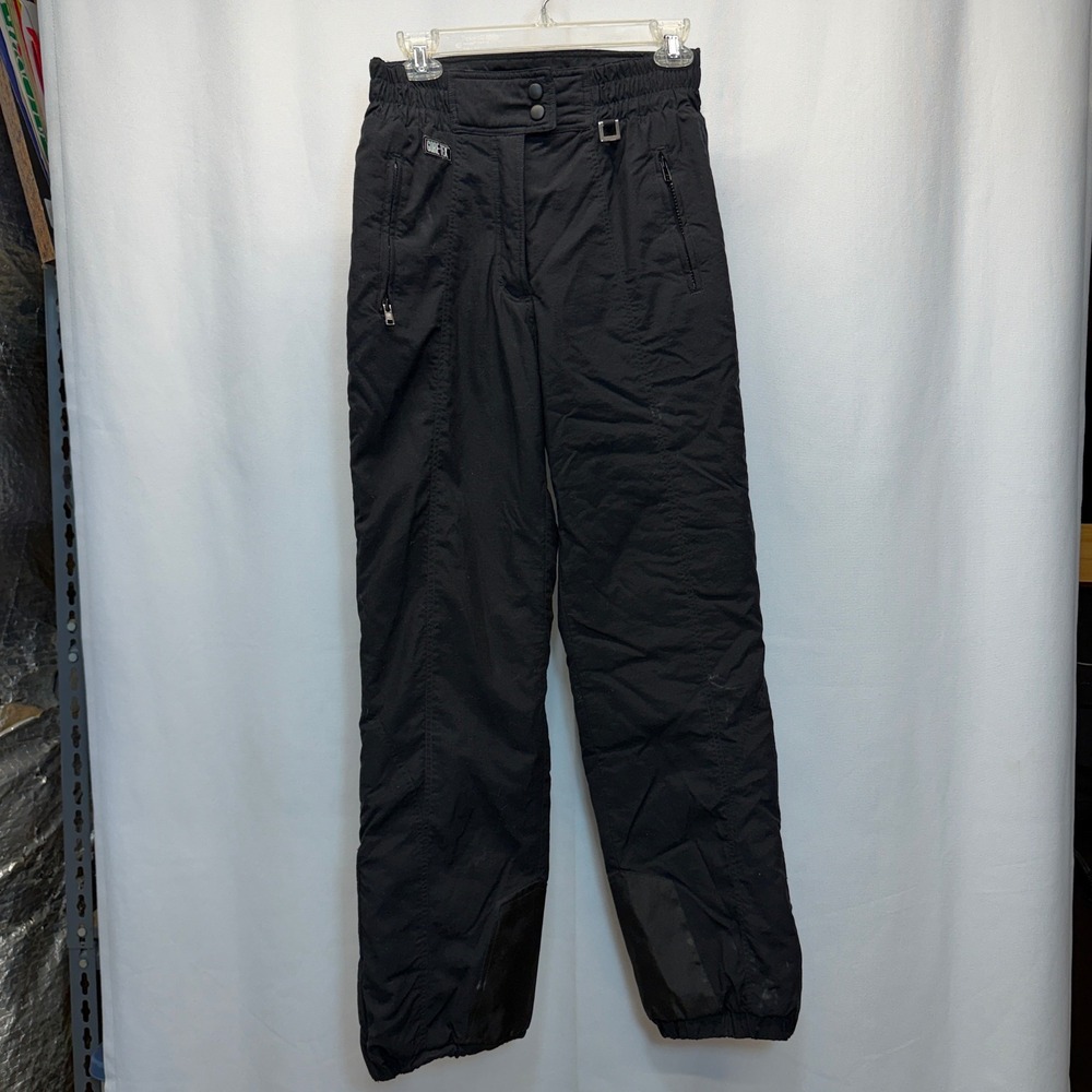 Profile Gore Tex Ski Snow Pants Womens Medium Black Waterproof Insulated Vintage